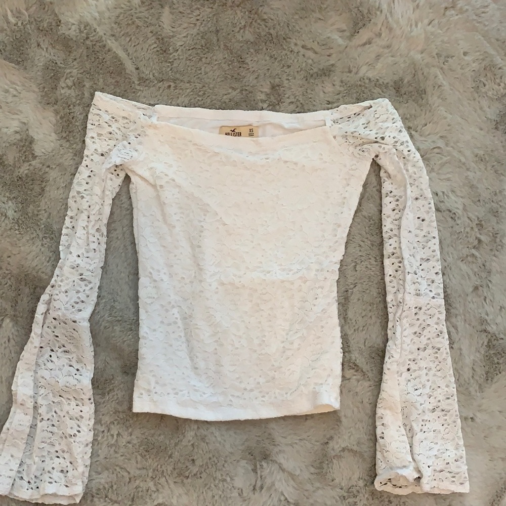 off the shoulder bell sleeve top